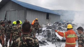 विमान दुर्घटना : शव निकाल्ने क्रम जारी, पाइलटबाहेक कोही भेटिएनन् जिवित