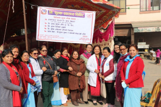 कंकेश्वरीमा निःशुल्क स्वास्थ्य शिविर, १६० भन्दा बढीले लिए सेवा 