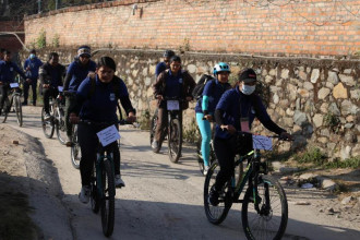 विश्व प्रतिजैविक प्रतिरोध सचेतना सप्ताहको अवसरमा साइकल र्‍याली